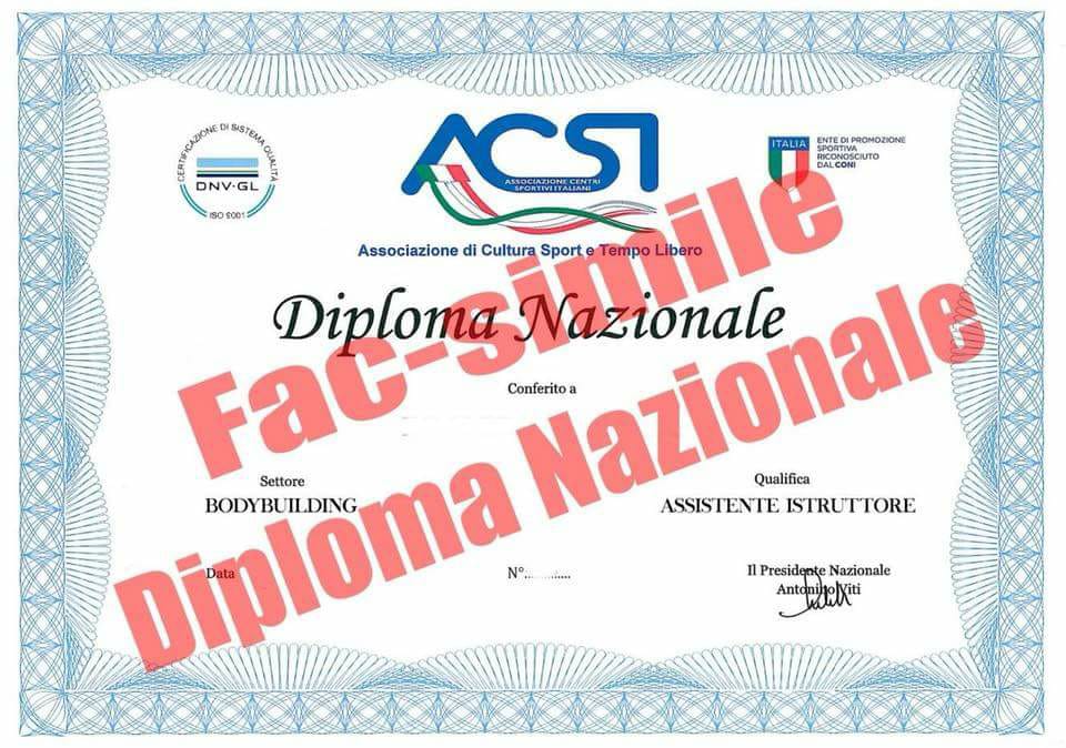 Diploma Nazionale Acsi